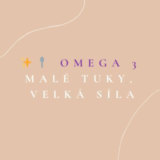 🥄 Omega-3: malé tuky, velká síla Omega-3 mastné kyseliny jsou tuky, které naše tělo nedokáže vyrobit samo. Musíme je...